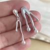 Xiaomi 925 Sterling Silver Earrings For Women Trendy Simple Wide Pearl Earring Jewelry Prevent Allergy Party Christmas Accessories