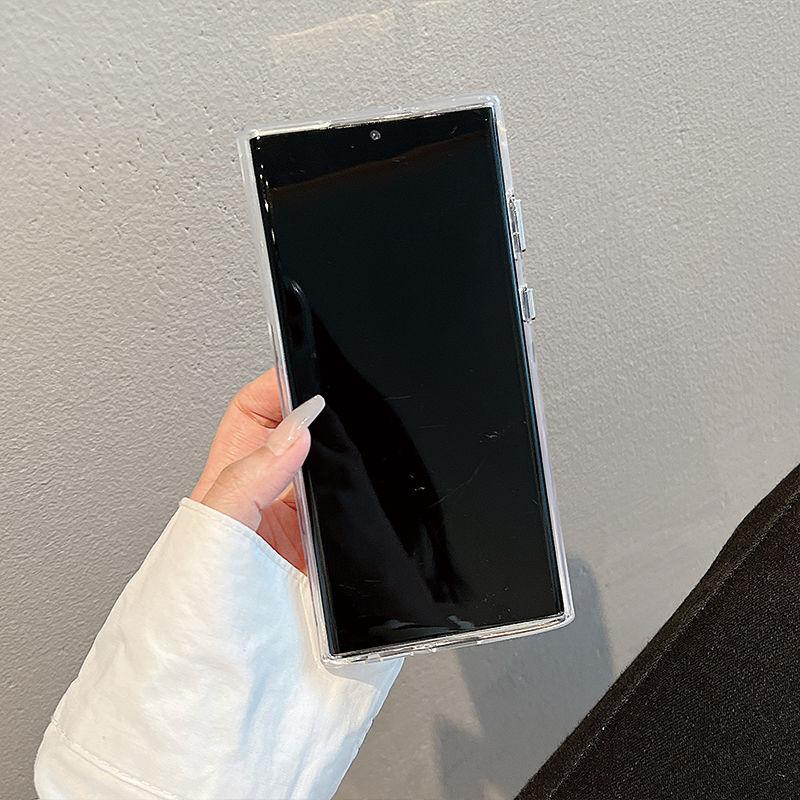 Handyhülle mit Zeichentrickfigur für Samsung S24ultra-Transparente Acryl-Hartschale Stoßfest Kreative Hülle für Samsung S24/S23/S22/S21/Ultra/Plus