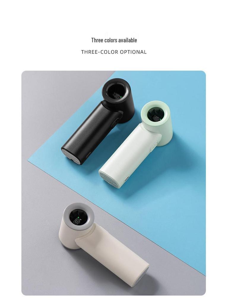 Portable High-Speed Mini Fan with USB Charging and Digital Display