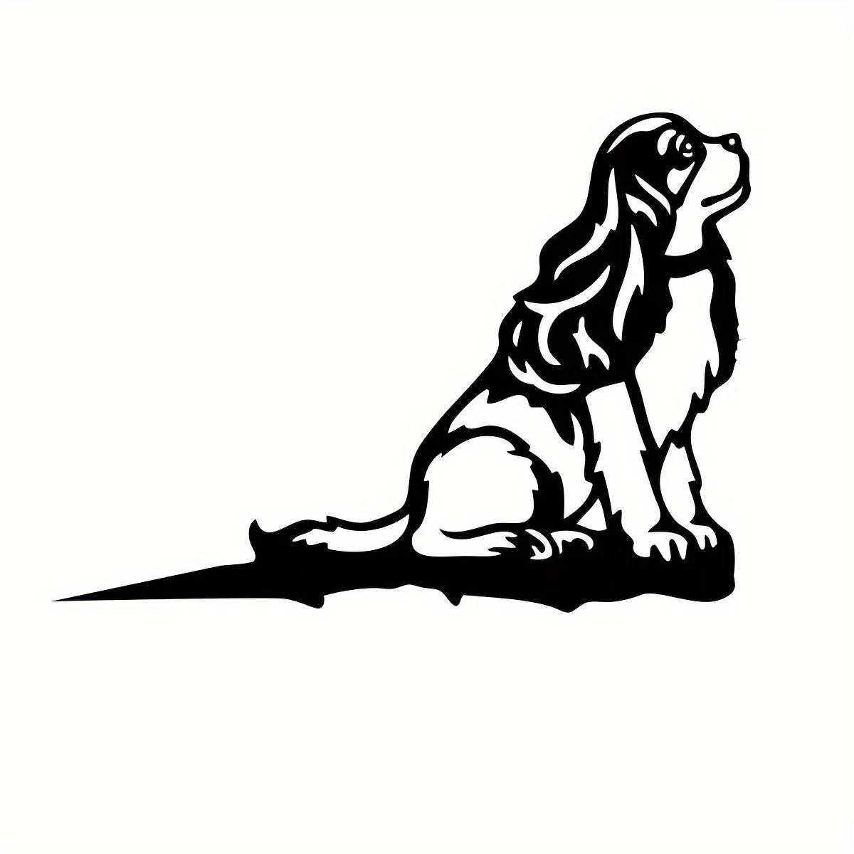 

1 шт. Металлическая табличка с силуэтом щенка спаниеля – деревенский декор для дома и сада | Идеальный подарок на новоселье для любителей собак чёрный