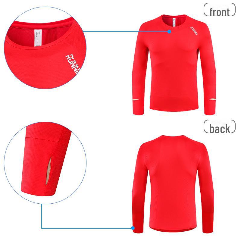Ultra-Light Long-Sleeve Quick-Dry Running T-Shirt for Marathons
