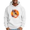 Men's Loose Flag Printed Hooded Sweatshirt Men's Casual Fashion Sports Sweatshirt