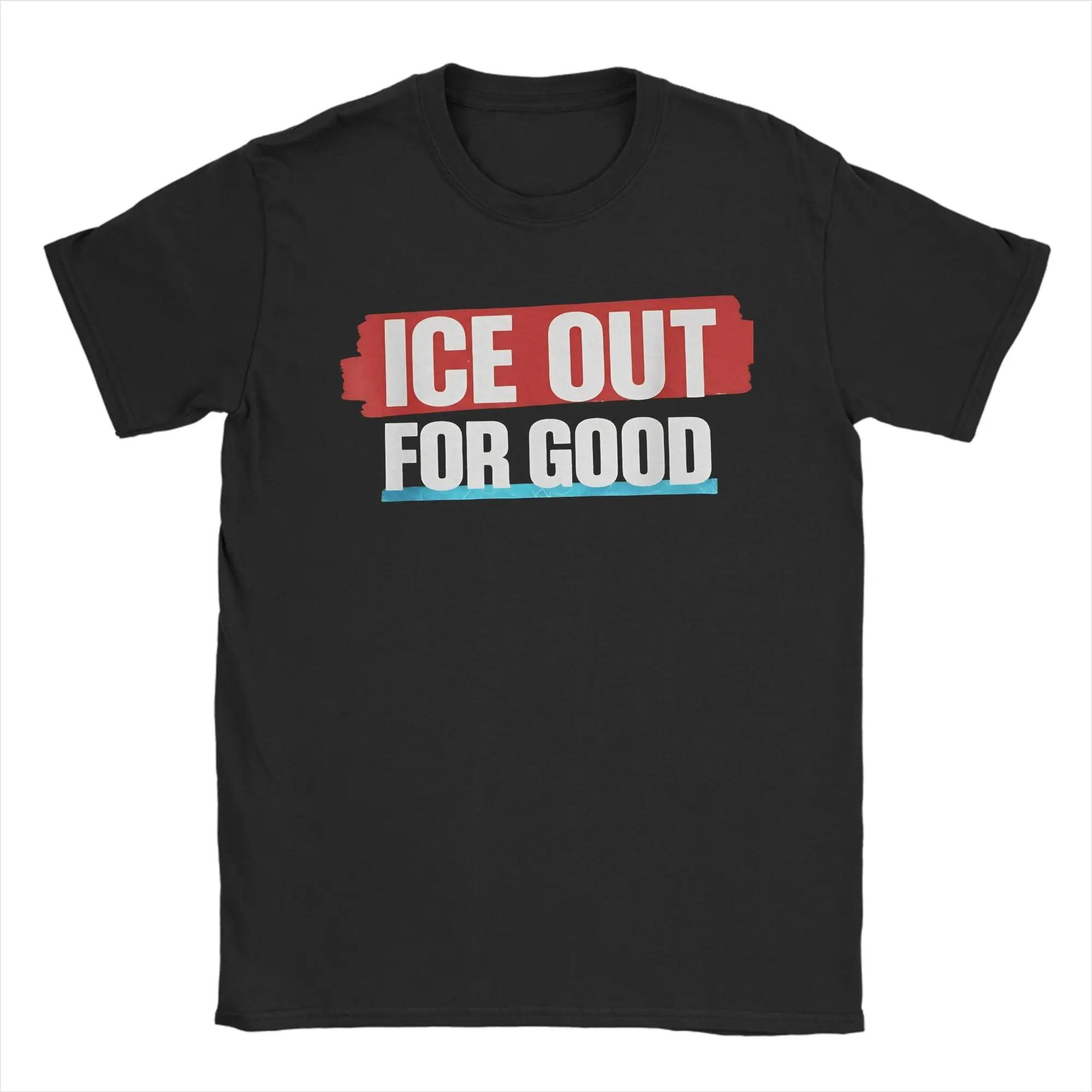 ICE Out Logo Printed TShirt Unisex Women And Men Comfortable Famous Fashion Cotton TShirt Apparel S