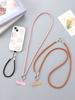 Creative New PU Leather Rope Mobile Phone Hanging Rope Neck Hanging Rope Hand Rope Mobile Phone Chain Hanging Decoration