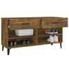 Shoe Cabinet Smoked Oak 102 x 35 x 55 cm Wood Based Panel