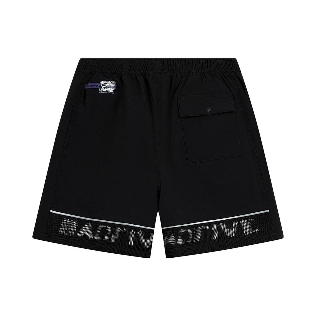 Li Ning Badfive Reflective Letter Print Casual Shorts Men shorts AKST819-1