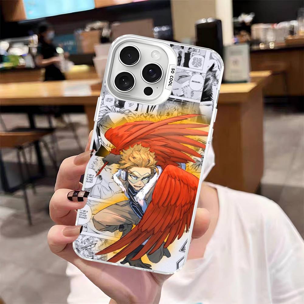 Vintage Anime My Hero A-Academia Phone Cover For IPhone 16 15 14 13 12 11 17 Pro Max Plus Color Silver Shell