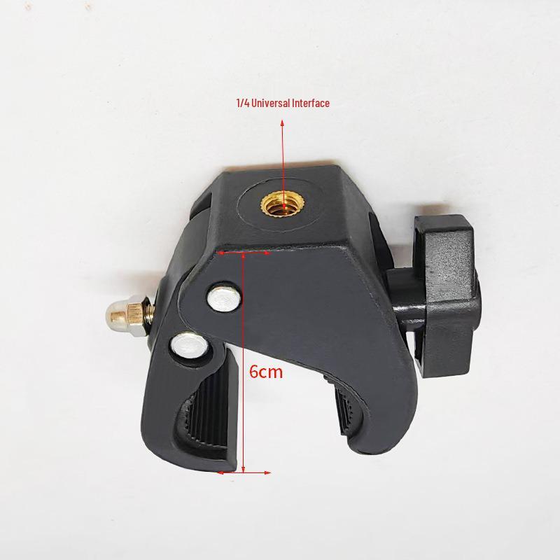 Grampo Fotográfico Universal de Metal Tipo C: Braçadeira de Pinça de Caranguejo Forte e Ajustável para Braço Mágico/Suporte.