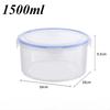Plastic Refrigerator Storage Boxes with Airtight Lids Fits Containers Suitable for Lunch Box, Bento Box, Fruits and Vegetables