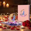 Paper Sculpture Pop-Up Valentine's Day Cards Romantic Stereo Love Postcard  Birthday