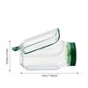Creative Fruit and Vegetable Salad Jar with Side Opening Lid, Dry Wet Separation Salad Box for Freshness and Portability