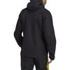 Adidas Letter Print Zip-Up Hooded Jacket Men Jackets Black HH8899