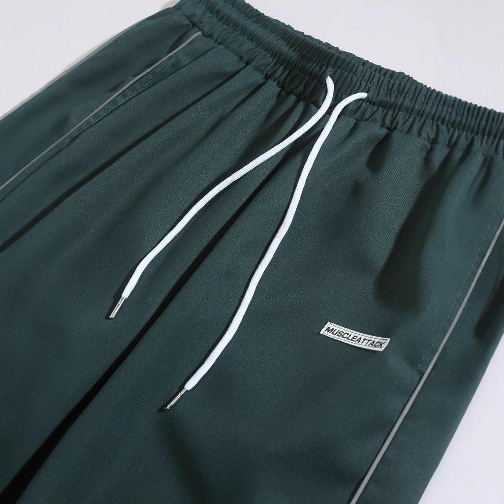 Men's Retro European High Street Trend Joggers - Autumn Casual Woven Pants