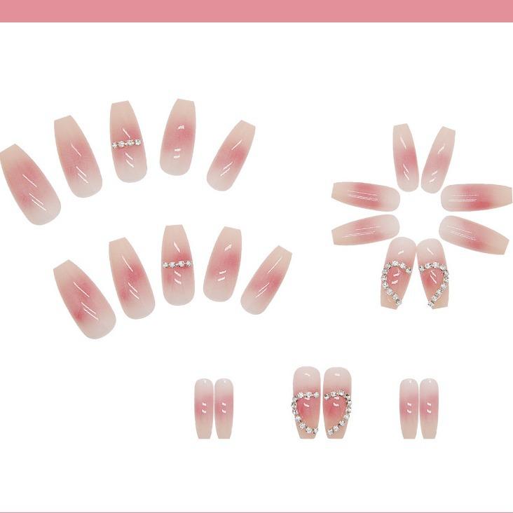 Tragbarer Nagelpflasterbohrer Tragbarer Nagel Beliebter Nagelkunstaufkleber Fertiger künstlicher Nagel Ultradünner Nagel