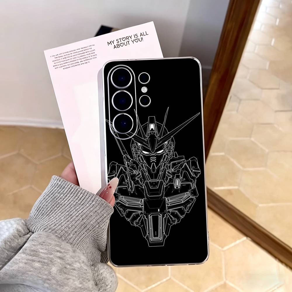 Gundam Anime  Phone Case For Samsung S25,S24,S21,S22,S23,S30,Ultra,S20,Plus,Fe,Note,10,9,5G Transparent Cover