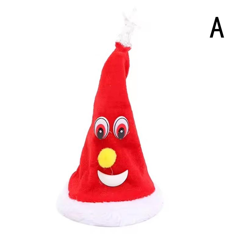 Plush Christmas Tree Hat with Singing Swing Action, Electric Glow, Perfect Toy for Kids, Xmas and New Year Home Decor
