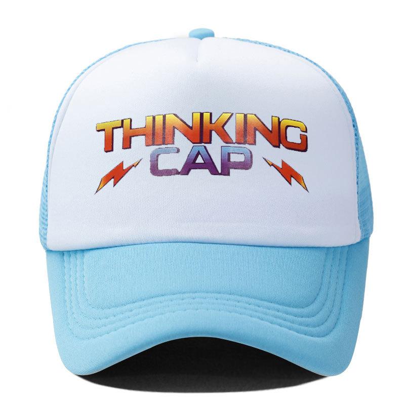 Mlfo Thinking Cap Printed Mesh Baseball Cap Outdoor Mesh Baseball Cap Casual Trucker Hat Unisex Casual Fashion Item