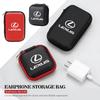 Pouzdro na sluchátka do auta Úložná přenosná taška na sluchátka Paměťovou kartu USB datový kabel Pro Lexus RX350 IS250 CT200h ES250 ES300h