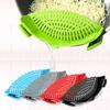 Clip-On Silicone Strainer for Pots And Pans Food Pasta Vegetable Drainer Heat-Resistant Dishwasher Safe Kitchen Colander