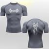 Sports Tops Quick Dry Men's Sweat-Absorbent Compression Shirt Gym Workout Short Fitness Moisture-Wicking Running T-Shirt Tees Tight