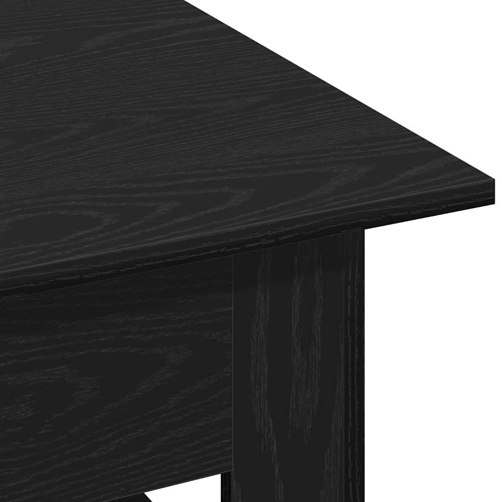 Coffee Table Black Oak Look 102 X 55 X 42 Cm Engineered Wood
