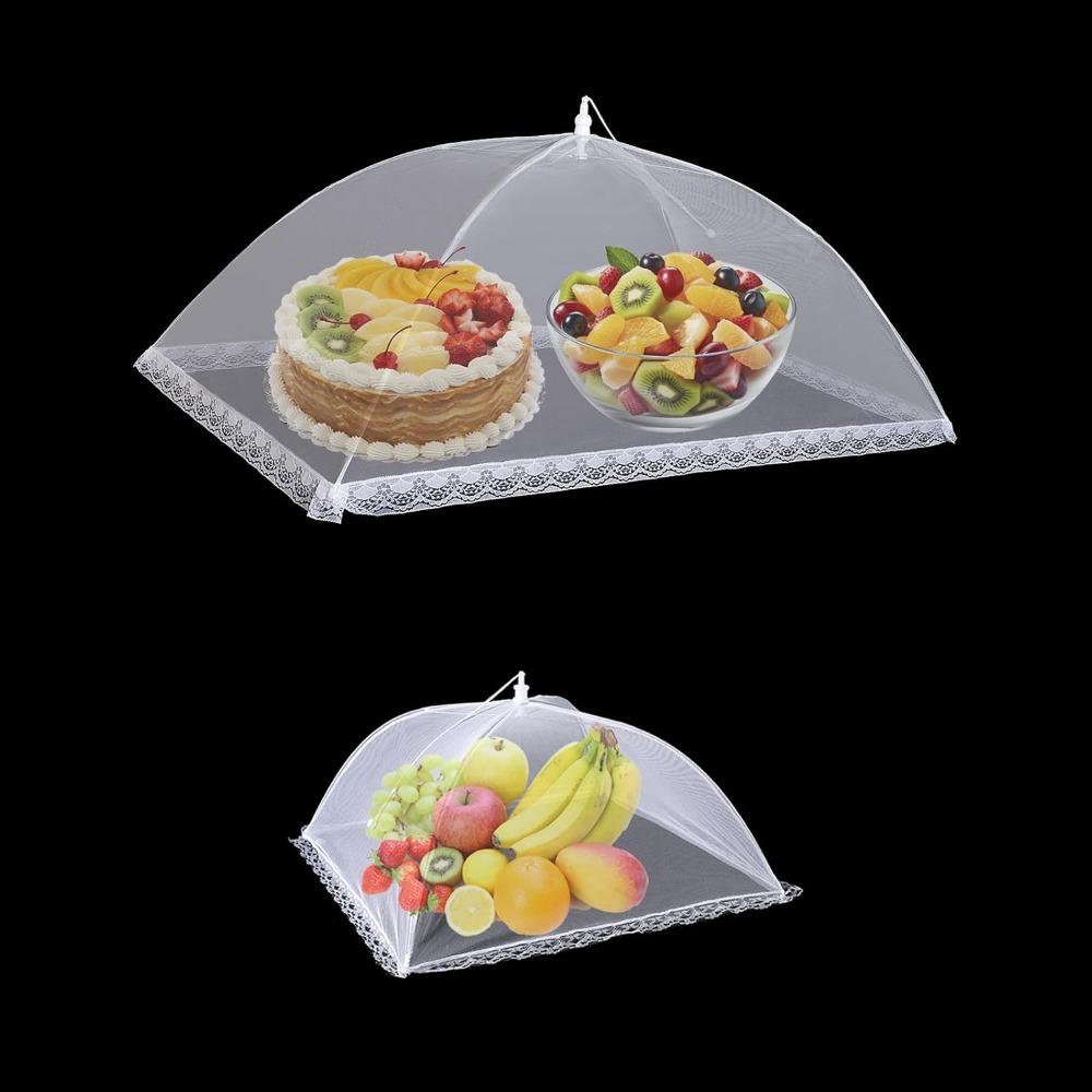 2-piece outdoor food cover mesh, outdoor dining pop-up food tent, mesh food cover for picnics, barbecues, camping, parties, gardens, and home kitchens