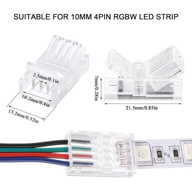20PCS/Lot LED Strips Connectors Tool Installation with Heat Resistant
