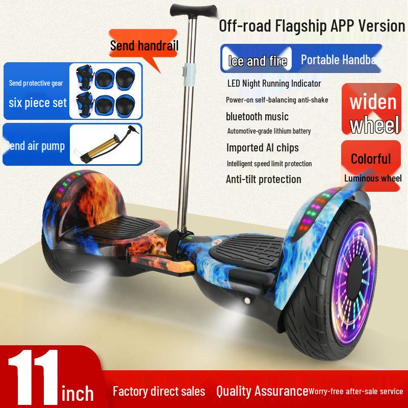 7-Inch Children's & Adults' Bluetooth Balance Scooter - Fast Electric Two-Wheeler