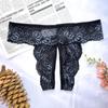 Lace See Through Panty Lingerie Sexy Women Hollow Out Erotic Transparent Crotchless Mini Culotte Underwear Exotic Clothing