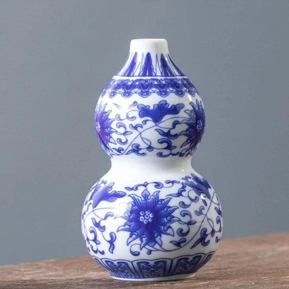 Antique Blue White Porcelain Wall Hanging Ceramic Vase Wall Hanging Vase Living Room Decor