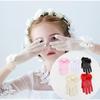 Wedding Gloves For Brides Pearl Decorated Netting Stage Performance Princess Style Photography Studio White Finger Separated