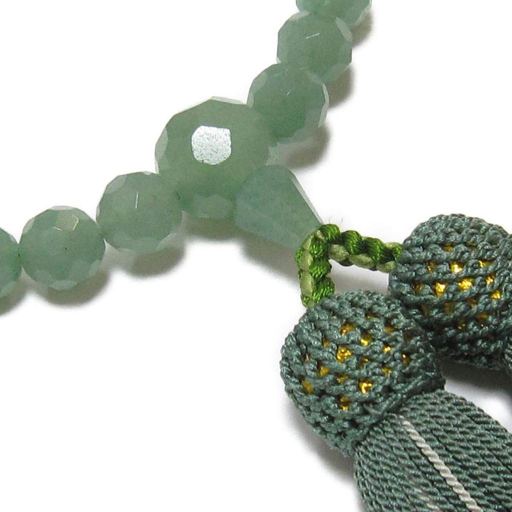 Prayer Beads Made In Japan Natural Stone Indian Jade Cut Handmade Prayer Beads Pure Silk Tassel Domestic Prayer Beads That Can Be Used by All Sects