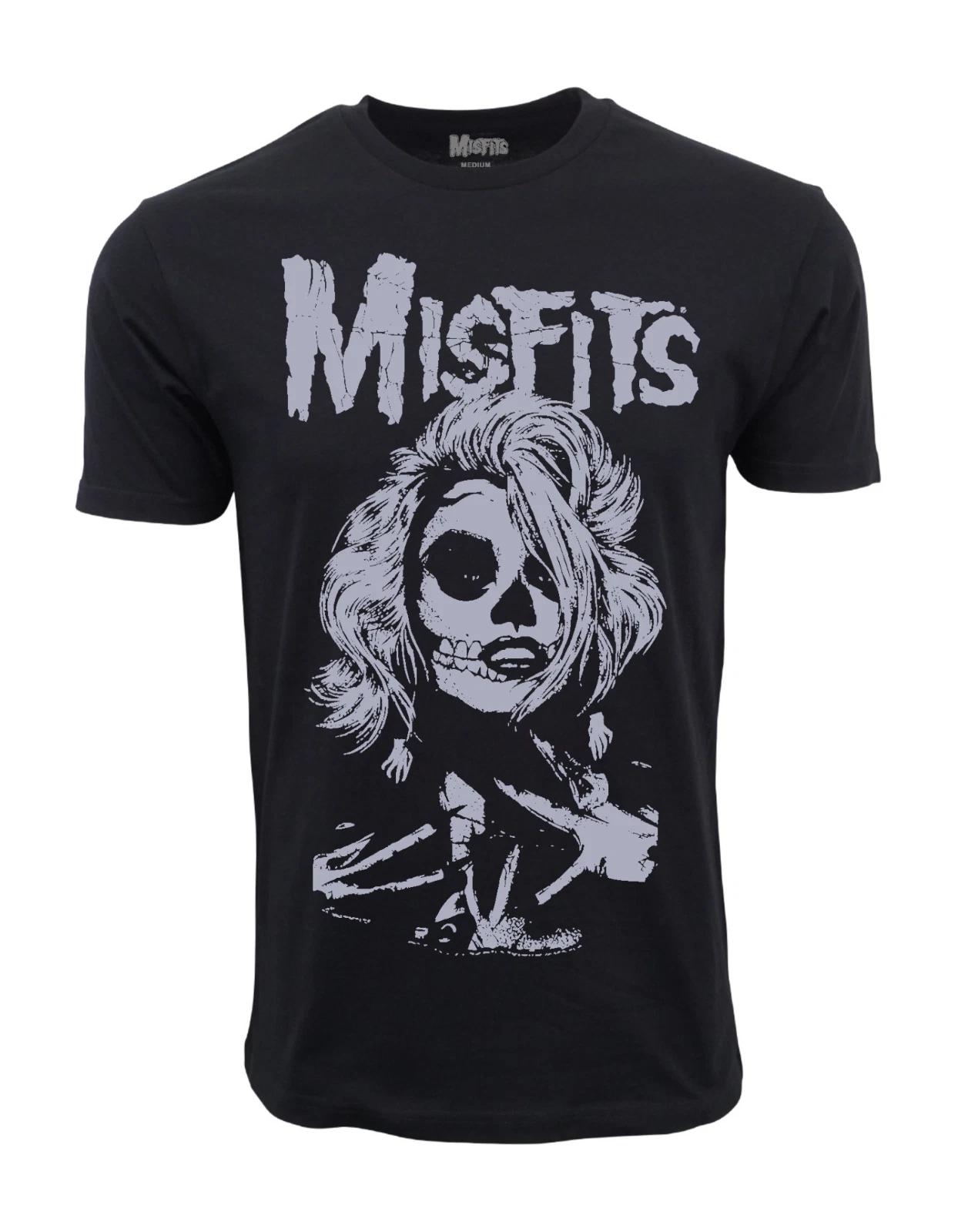 Unisex Adult Casual Movie Misfits Skull Movie Star T-Shirt Shirt S
