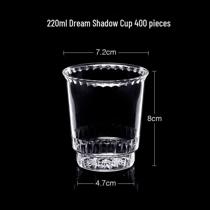 Morning Glory Thickened Disposable Hard Plastic Airline Cups