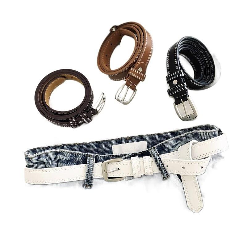 Trendy Korean Casual Women's Pin Buckle Belt Versatile For Dresses And Pants