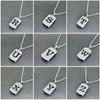26 Letters English Titanium Steel Necklace Men'S And Women'S Versatile Sweater Sweater Chain Simple Fashion Collarbone Chain