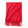 Cashmere Feel Solid Color Women's Imitation Cashmere Scarf Spring Atmosphere Korean Style Versatile Mid Length Shawl Scarf
