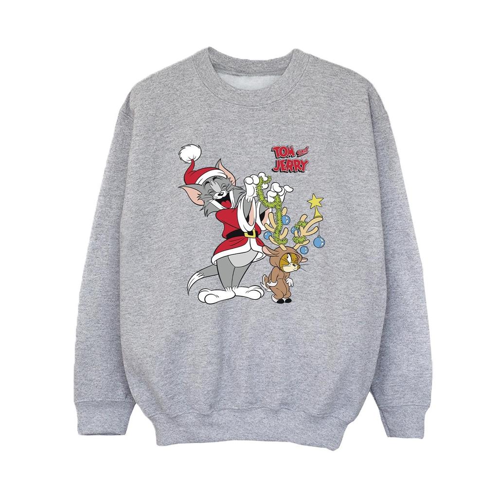 Tom & Jerry Boys Christmas Ren Sweatshirt