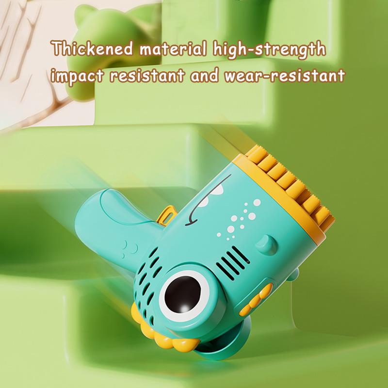 40 Hole Dinosaur Children's Bubble  Handheld Bubble Machine Parent Outdoor Game Bubble Gun Without Battery and Bubble Water