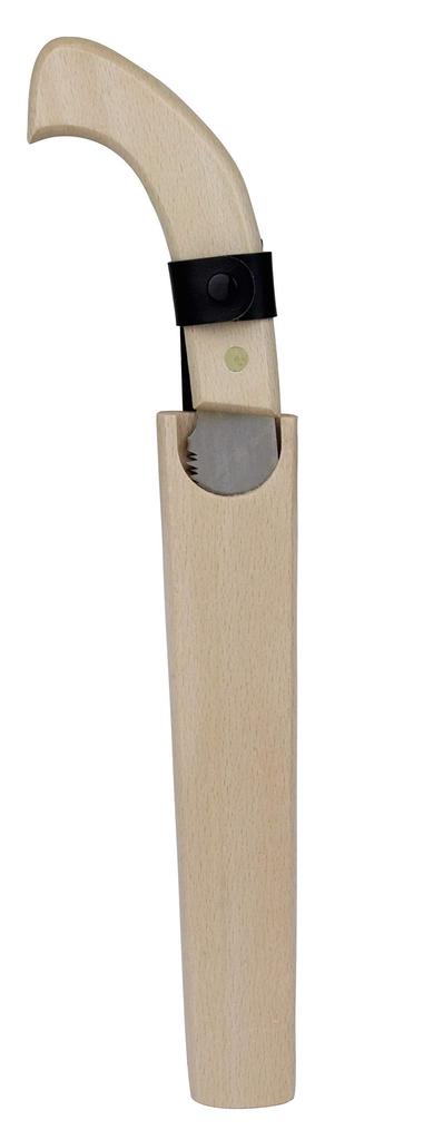 Senkichi Stainless Steel Pruning Saw with Sheath, Universal Tooth, 240mm, Cuts 120mm of Green Wood, SGPS-21