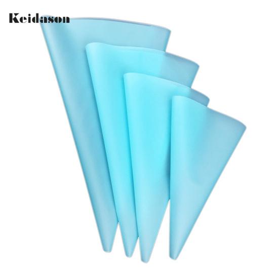 

Набор силиконовых кондитерских мешков, 4 штуки разного размера синий