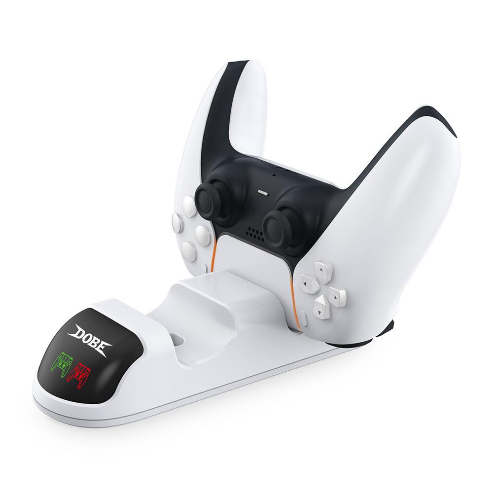 Dual USB Fast Charger for PS5 Dual Sense Controller, Playstation 5, Audio Charging Station, Wireless Controllers