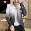 Cozy Up Men New Gradient Suit Blazer Korean Style Slim Fit Casual  Fashion Trend Dress Jacket