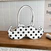 2025 Japanese Cute Polka Dot Irregular Handheld and Crossbody Beard Bag