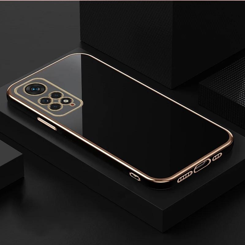 Glossy Plated Phone Case For Xiaomi Redmi Note 8 Pro 11 11S 10 10S 10C 10A 9S 9T 9C POCO X3 X4 Pro 11T 12Lite Plating Silicone Protector Cover