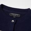 Teenie Weenie Bear Letter Stripe Knitted Cardigan