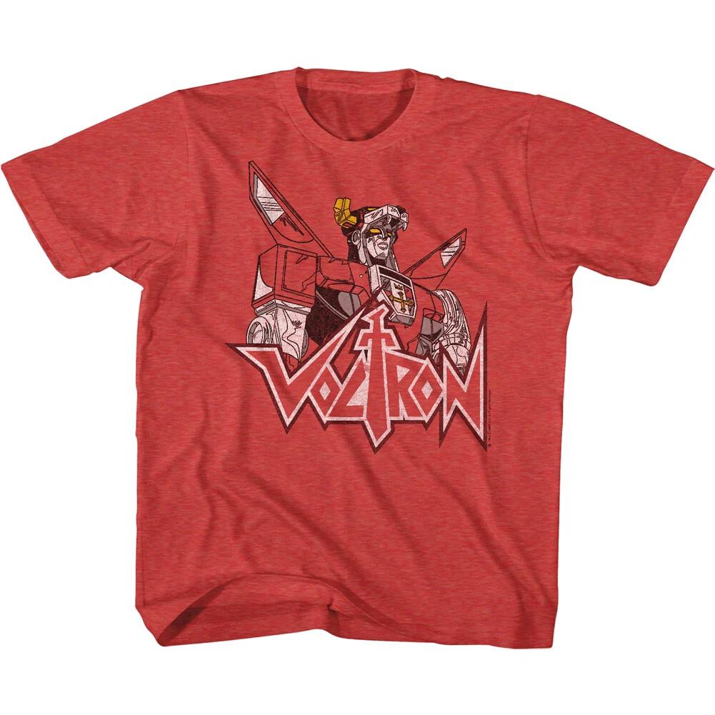 Voltron Cartoon Voltron Bust Photo Youth T Shirt 2T-YXL M
