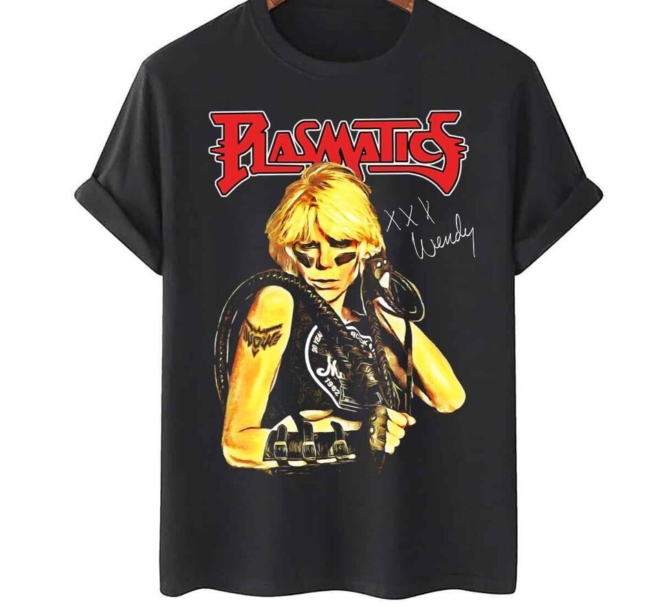 Vintage Wendy O Williams Plasmatics Heavy Cotton Black Unisex Black Shirt AA1594 S