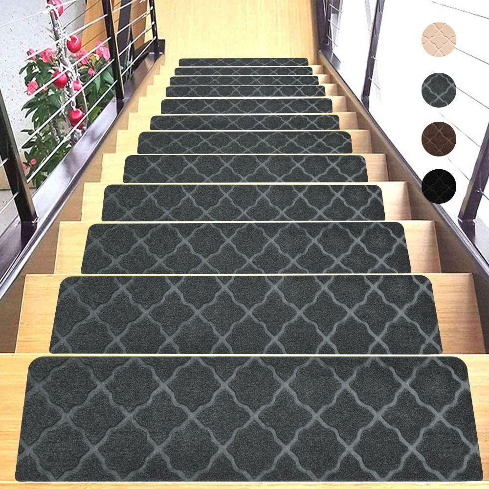 Self-adhesive Staircase Mat Non-Slip Protection Cover Pads New Stair Tread Carpet Mat  Home Decor