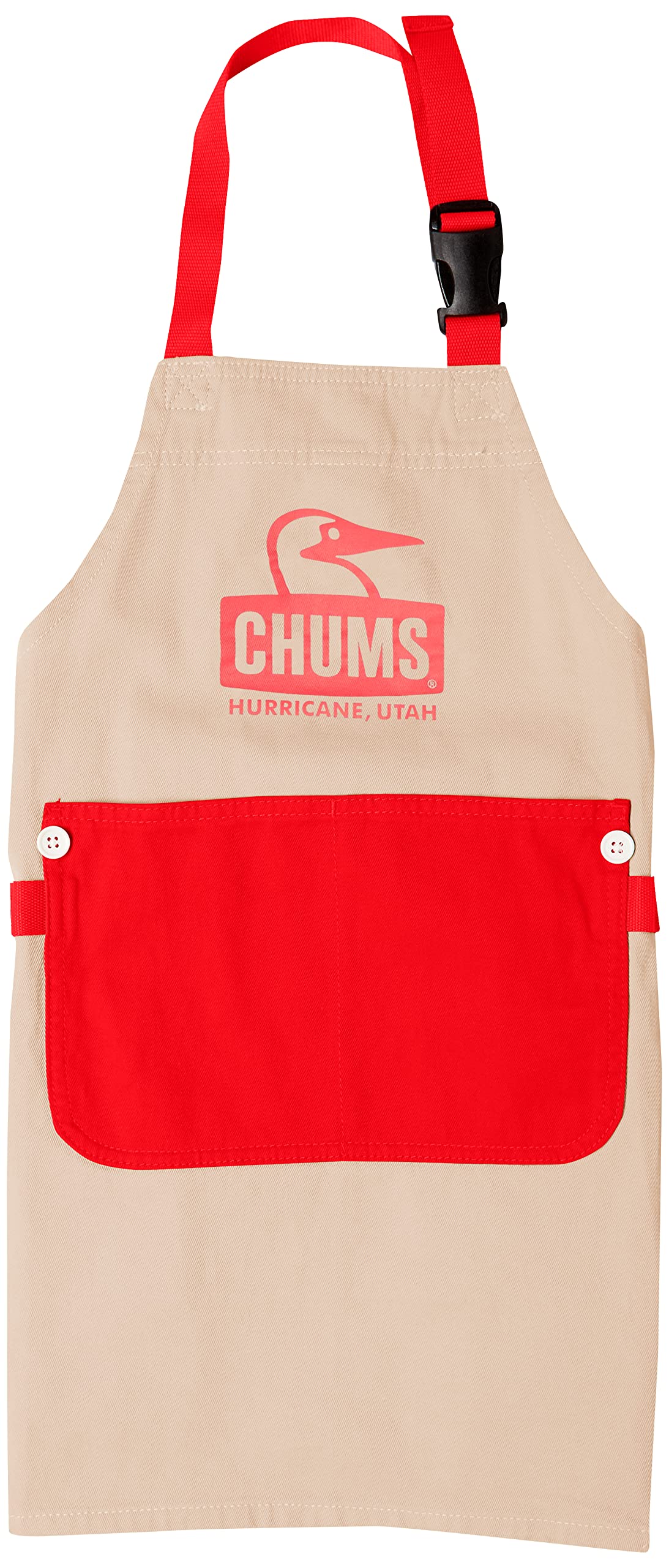 

Kids Apron Booby Face Apron Beige Free Size [Chums] Kid s бежевий